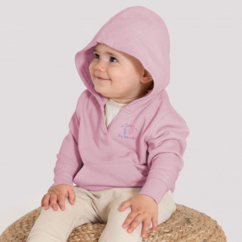 Tiny Toes Child Sustainable Hoodie (Soft Pink)