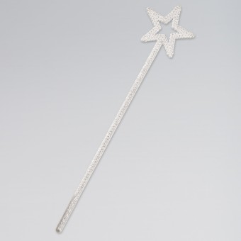 White Glitter Star Wand