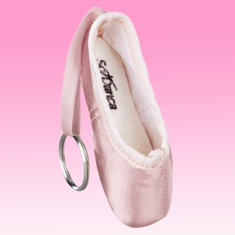 Pink Pointe Shoe Keyring
