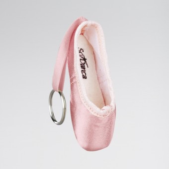 Pink Pointe Shoe Keyring