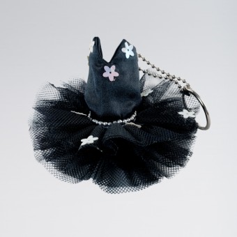 Katz Tutu Keyring Black