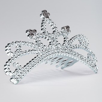 Plastic Tiara on Comb (Design may Vary)