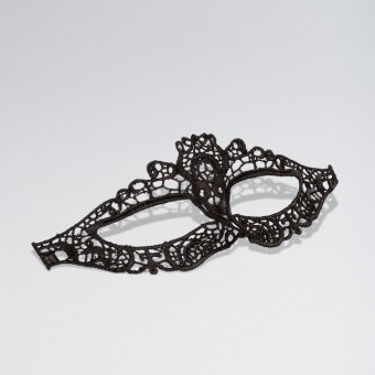 Black Cut Out Lace Eye Mask