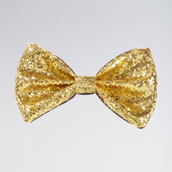 Glitter Bow Tie Gold