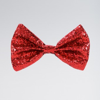 Glitter Bow Tie Red