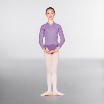 1st Position Long Sleeved Acrylic X-Over (Lavender)
