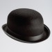Black Felt Bowler Hat