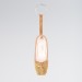 So Danca Mini Pointe Shoe Glitter Keyring Gold Glitter