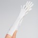 Long Satin Glove White