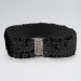 Black Stretch Sequin Belt